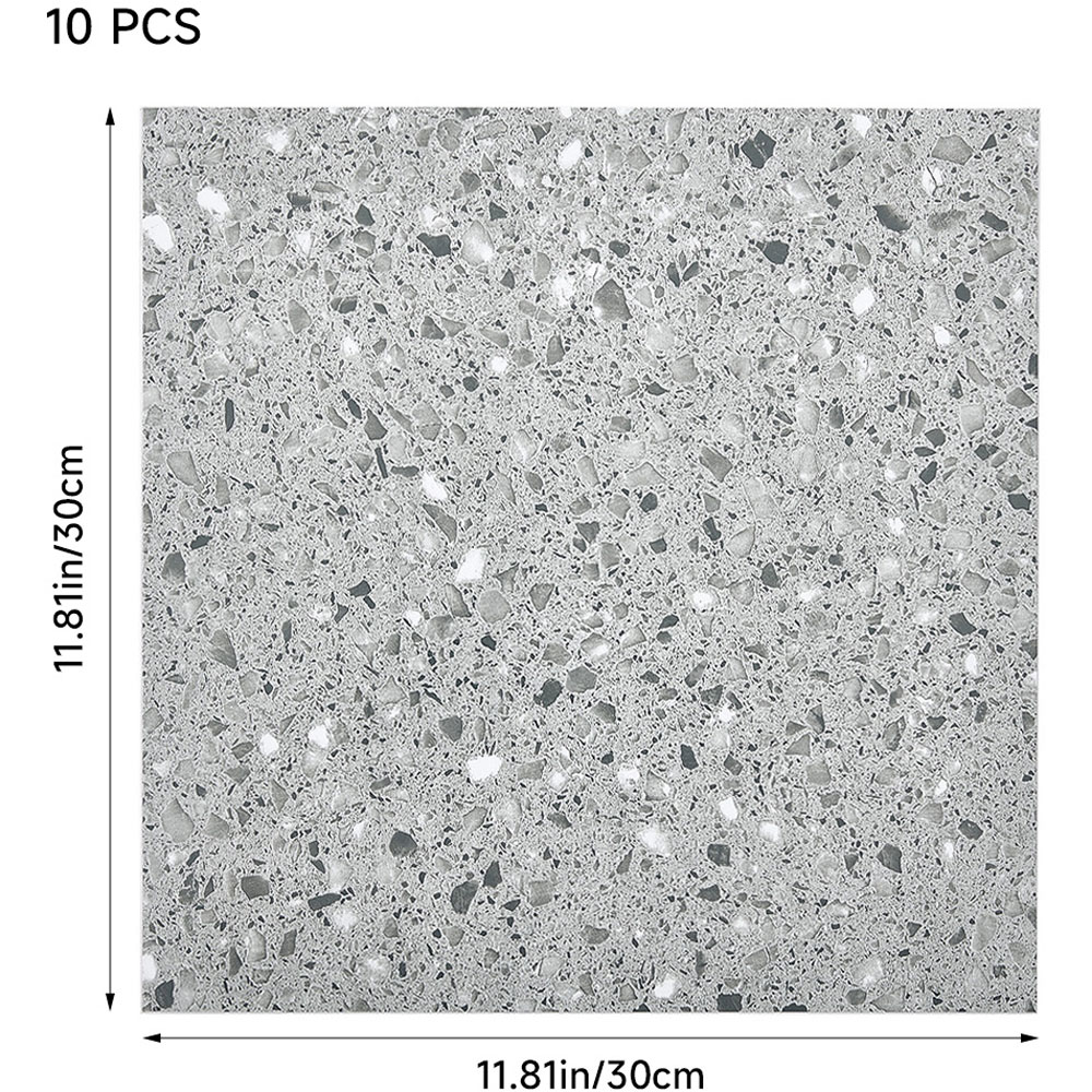 Living and Home 10 Piece Spotted Veins Self Adhesive PVC Flooring Tile 30 x 30cm Image 9