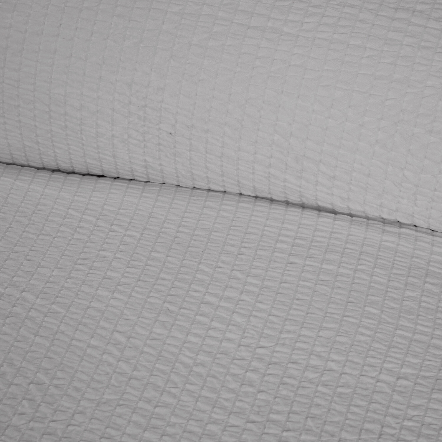 Seersucker Washable Duvet Set Silver King Image 2