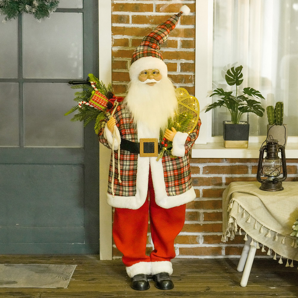 Everglow Animated and Sound Activated Santa Claus 4.3ft | Homebase