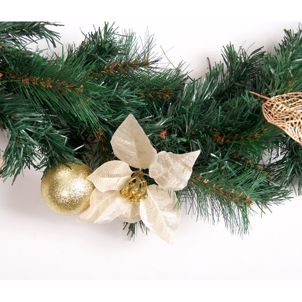 Best Artificial Gold Christmas Garland 370cm Image 3