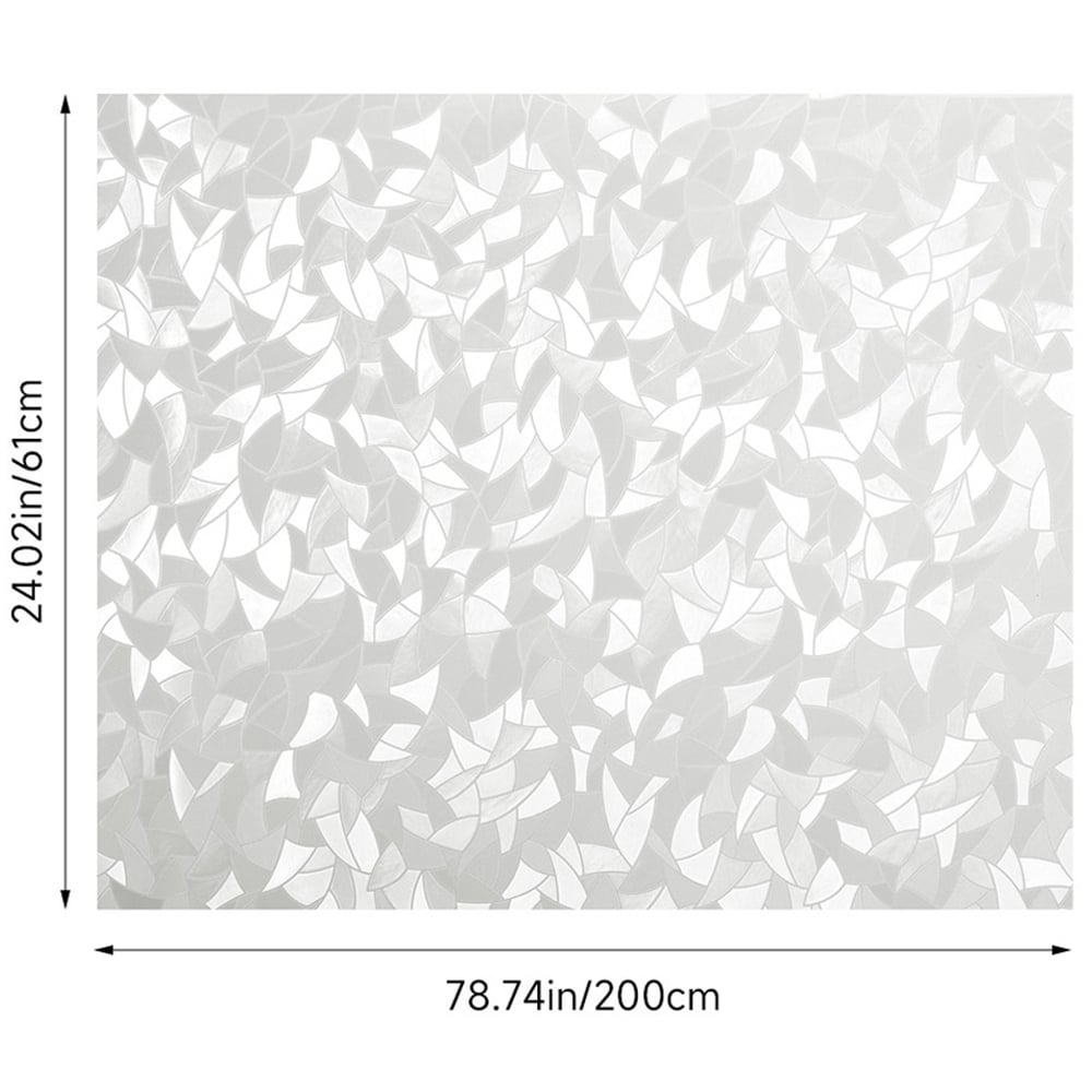 Living and Home Crescent 3D PVC Self Adhesive Privacy Glass Window Film 200 x 61cm Image 8