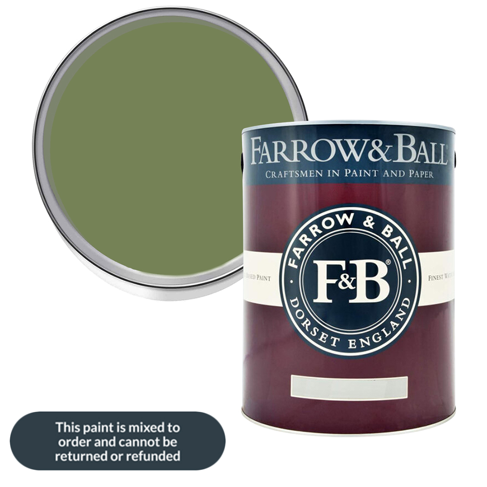 Farrow & Ball Sap Green Modern Emulsion Paint 5L Image 1