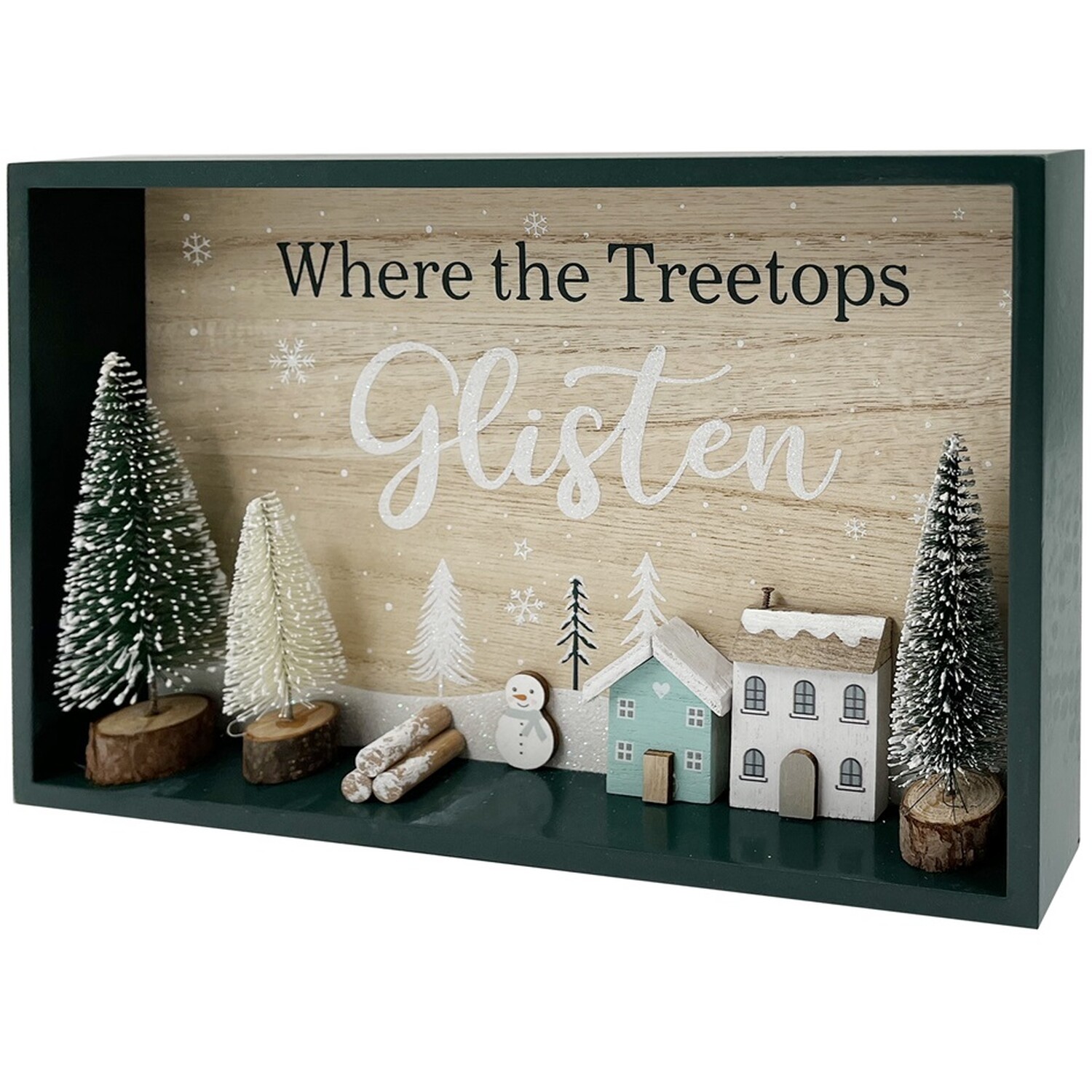 Treetops Glisten Emerald Green Plaque Image 2