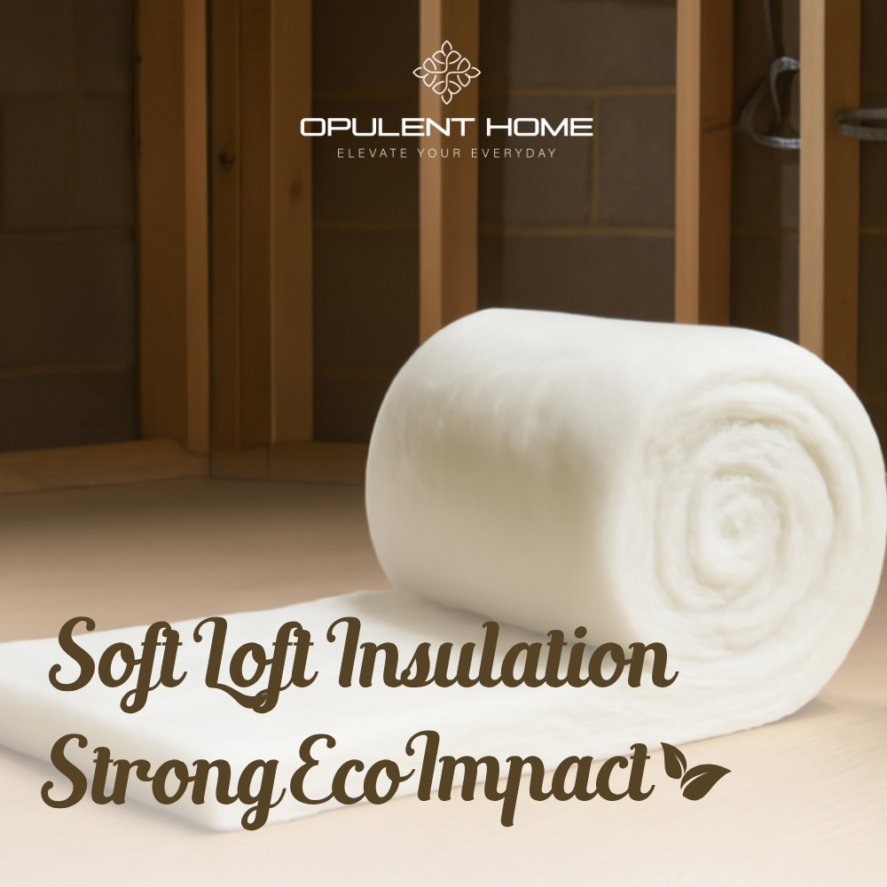 Opulent Home Thermal Polyester Loft Insulation Roll 8m x 570mm x 110mm Image 2
