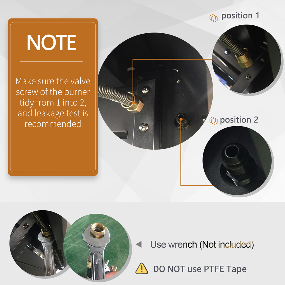 Outsunny Stainless Steel 4 Plus 1 Single Burner Gas BBQ Grill Image 4