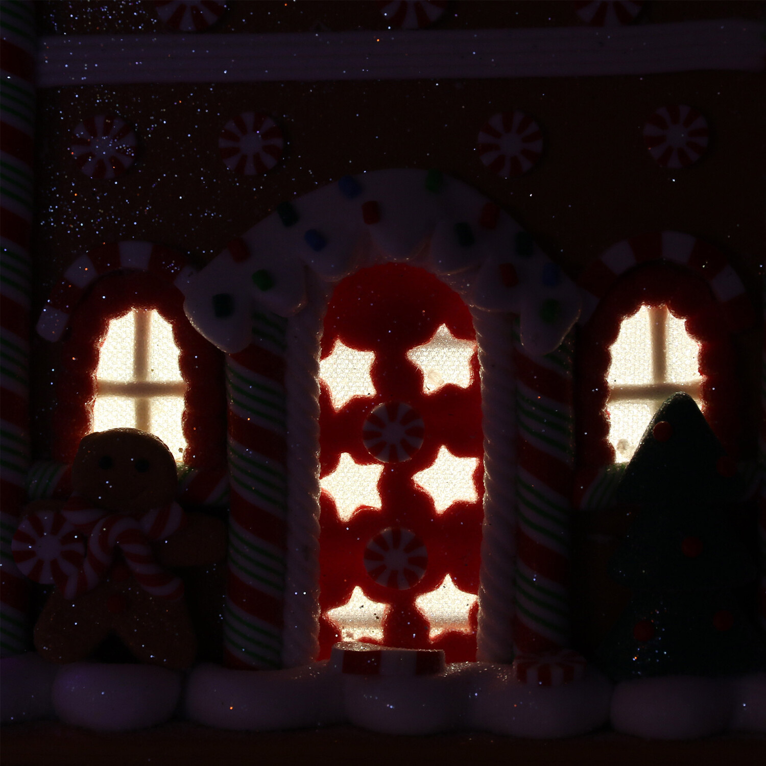 LED Gingerbread House Ornament Image 4