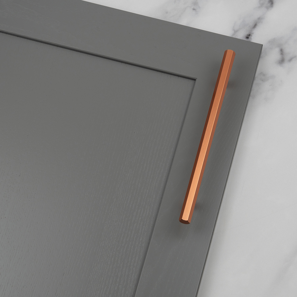 Handle & Home Rose Gold Hexagon T-Bar Handle 160mm Image 2
