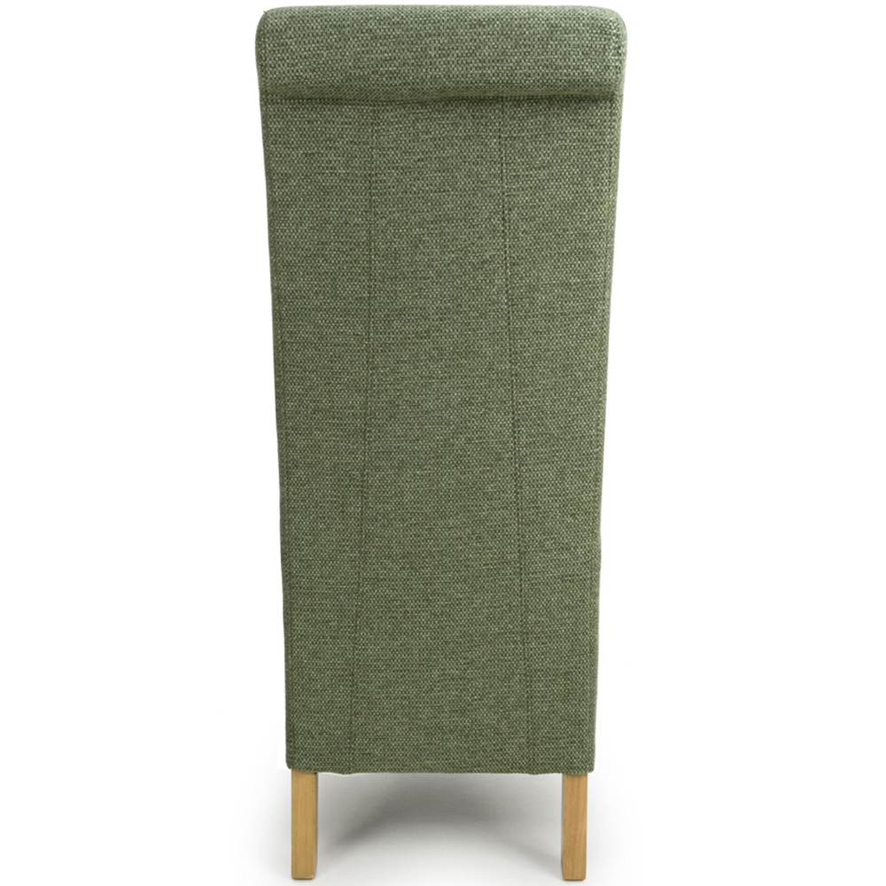 Shankar Krista Set of 2 Green Weave Dining Chair Image 5