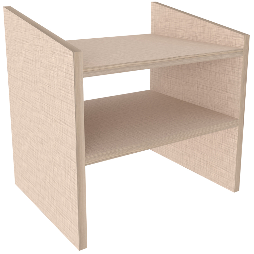 Decorotika Adin 2 Shelf Cottonbeige Bedside Table Image 3