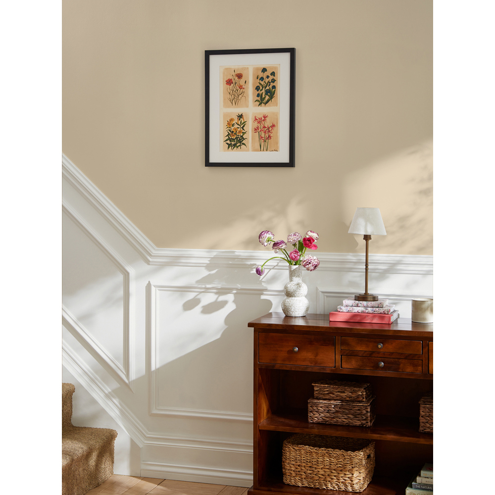 Laura Ashley Antique Flowers Black Frame Wall Art 70 x 100cm Image 2