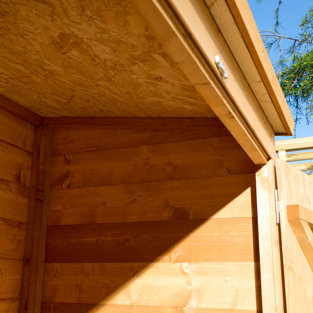 Rowlinson Shiplap 5 x 3ft Mower Garden Storage Shed Image 6