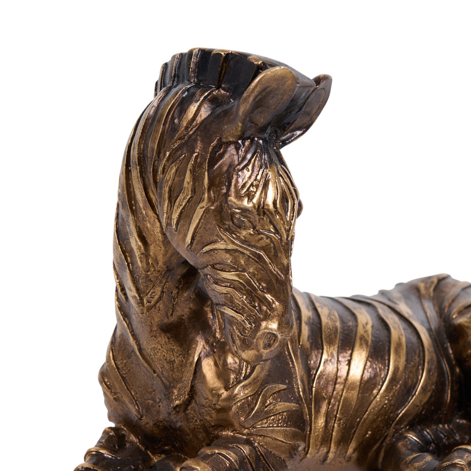 Sitting Zebra Ornament Bronze Image 5