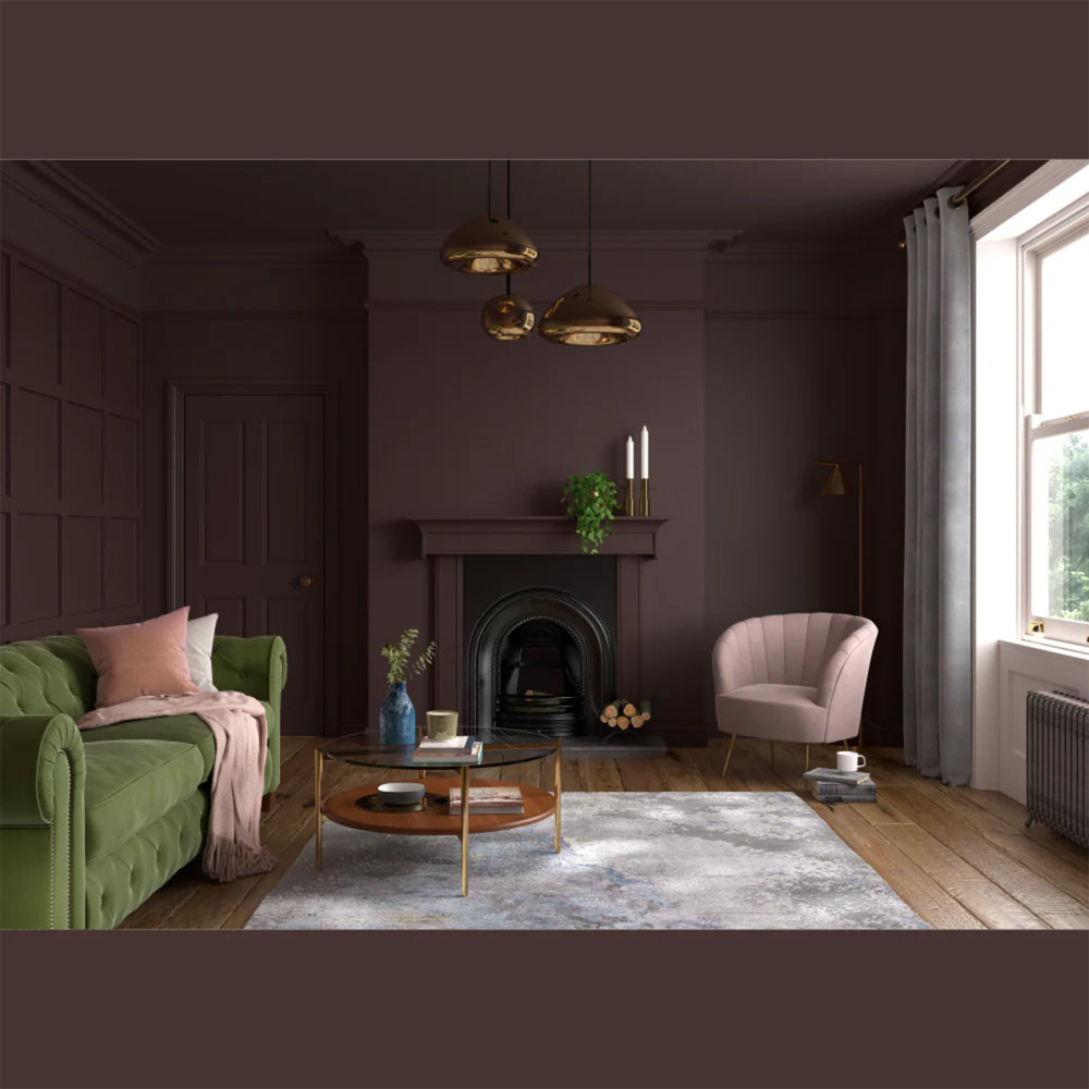 Dulux Heritage Walls and Ceilings Cherry Truffle Velvet Matt Emulsion Paint 2.5L Image 4