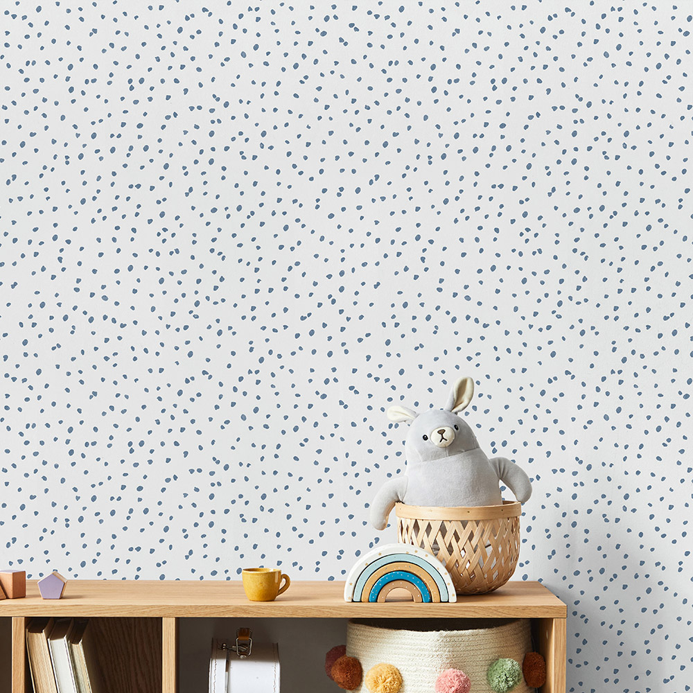 Muriva Speckled Blue Wallpaper Image 2