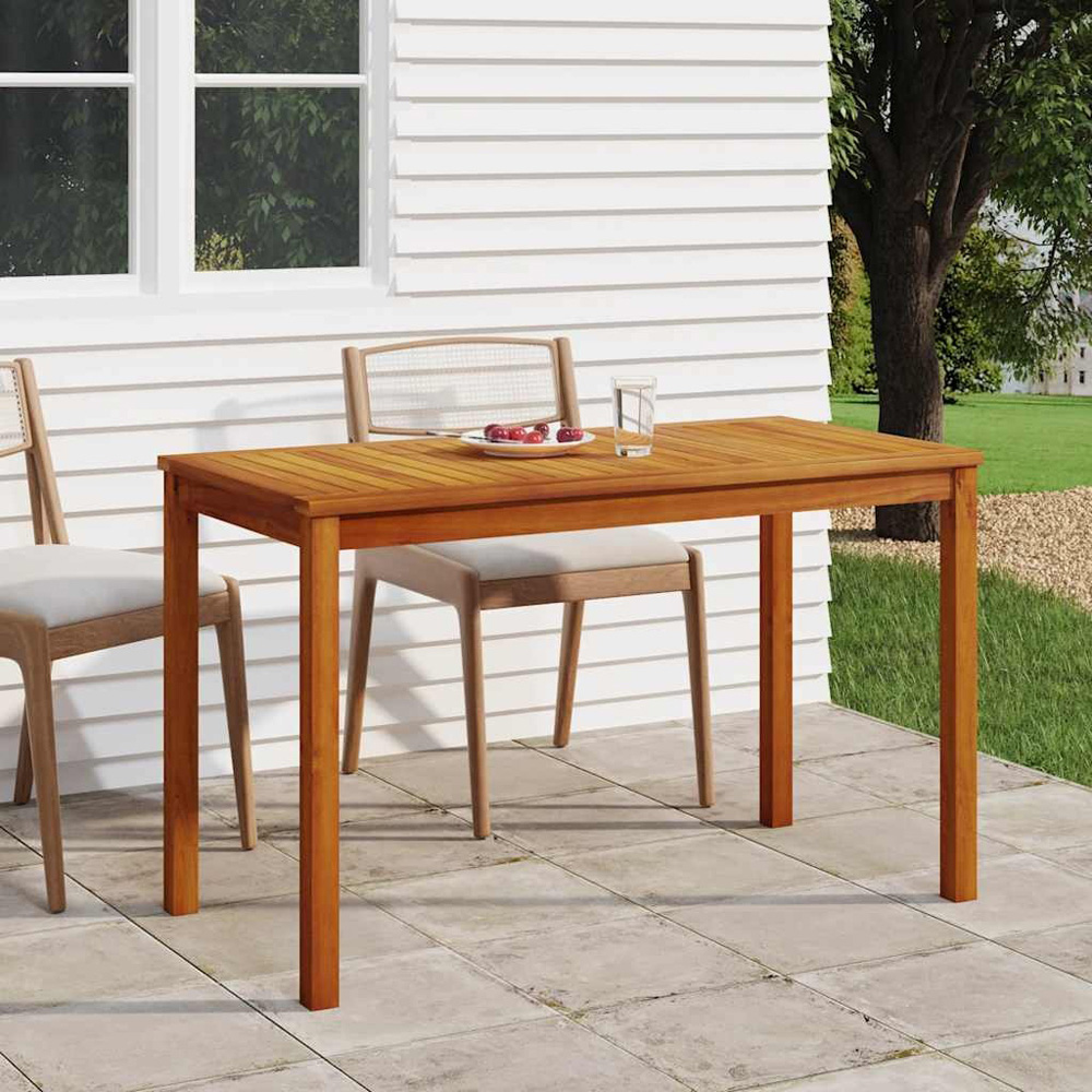 Walplus 2 Seater Solid Wood Acacia Garden Table Image 7