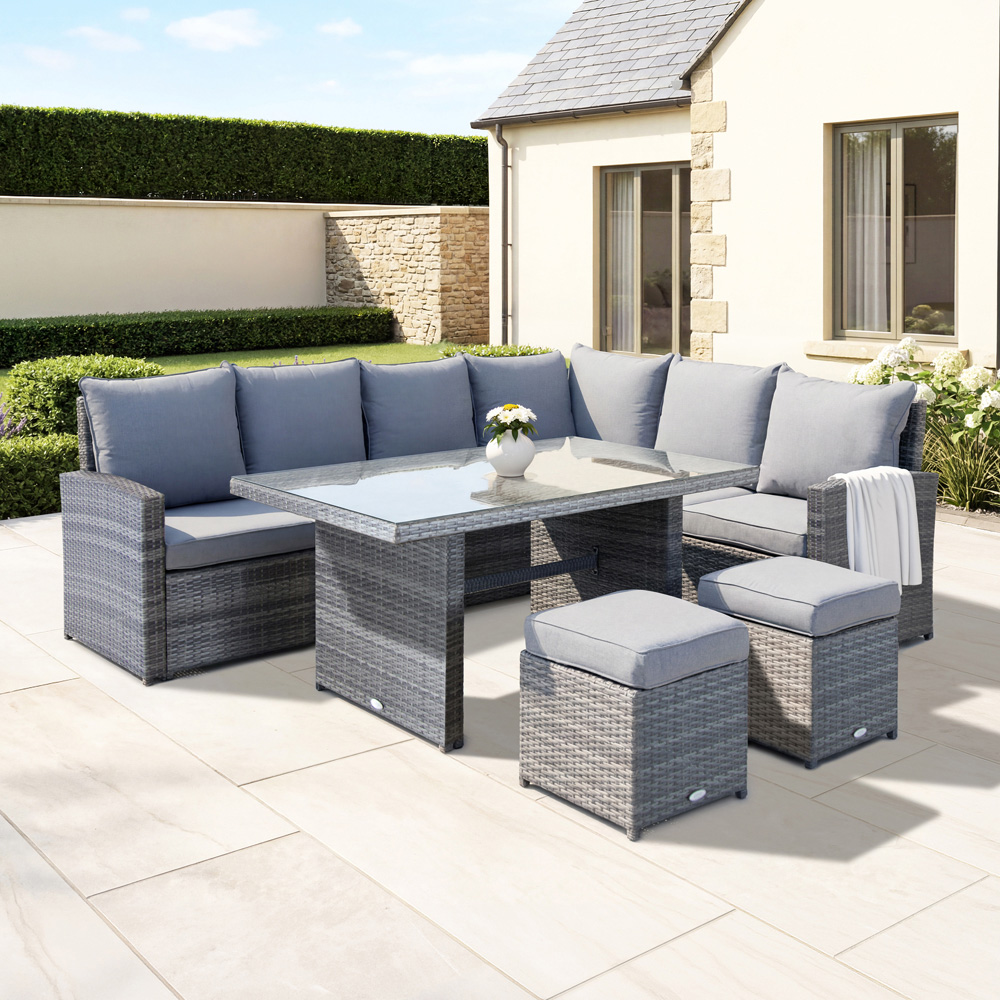Charles Bentley 6 Seater Multifunctional Casual Lounge Set Image 7