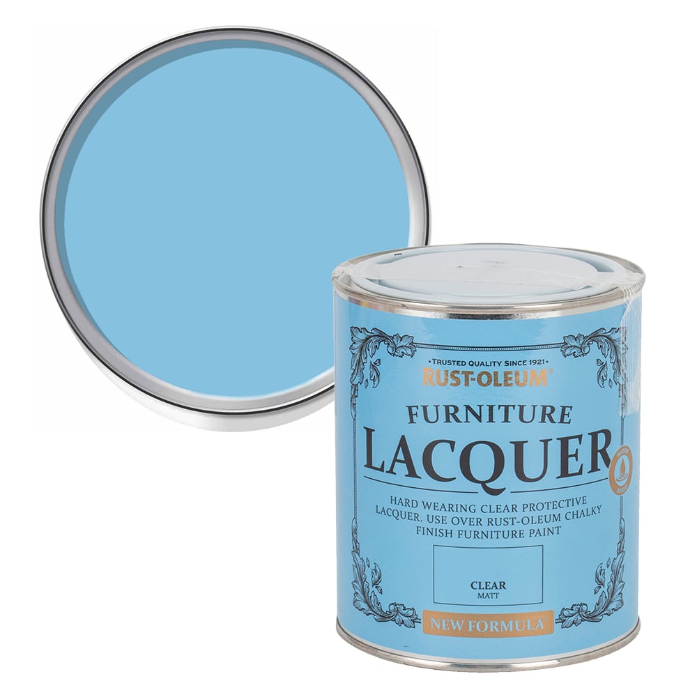 Rust-Oleum Clear Furniture Lacquer Paint 125ml Image 1