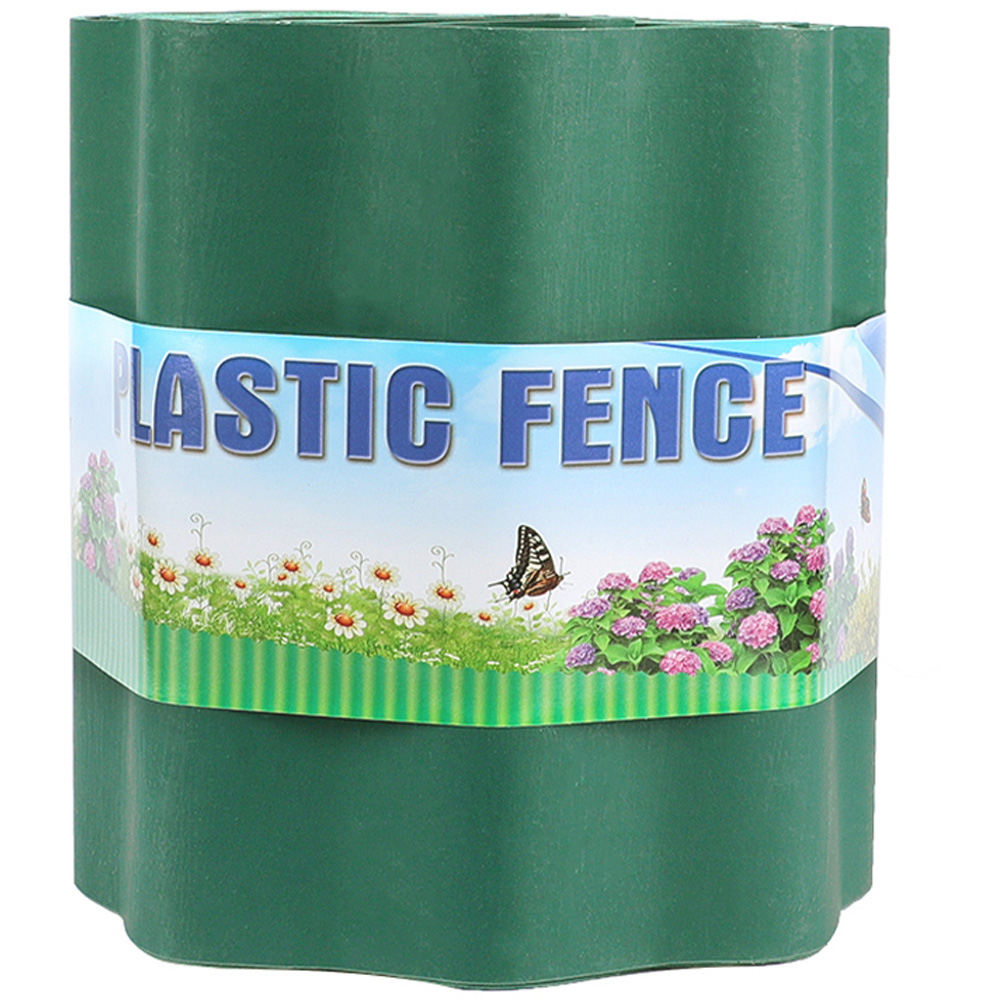 Living and Home 30ft Green Wave Shaped Lawn Edging Image 6