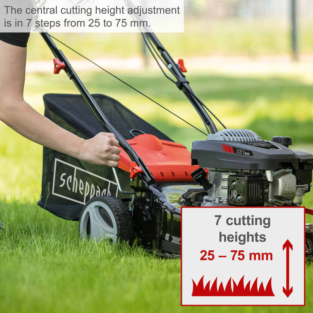 Scheppach MP132-42 Push 42cm Petrol Lawn Mower 131cc Image 7