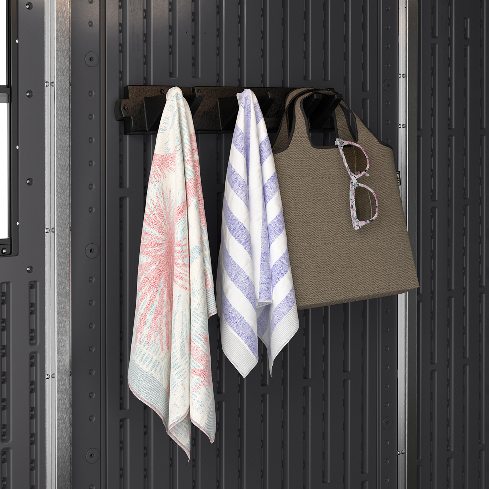 Suncast 2 Piece Triple Hook Long Handle Tool Hanger Set Image 7