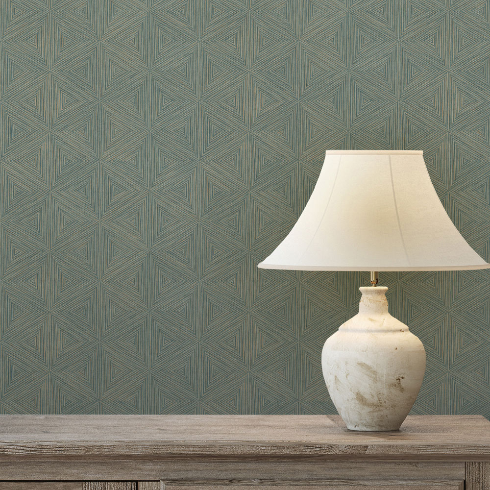 Rasch Wallpaper Boho Geo Blue Wallpaper Image 3