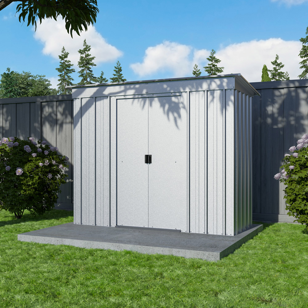 Yardmaster Store All 6 x 4ft Metal Pent Storage Shed with Floor Support Kit Image 2