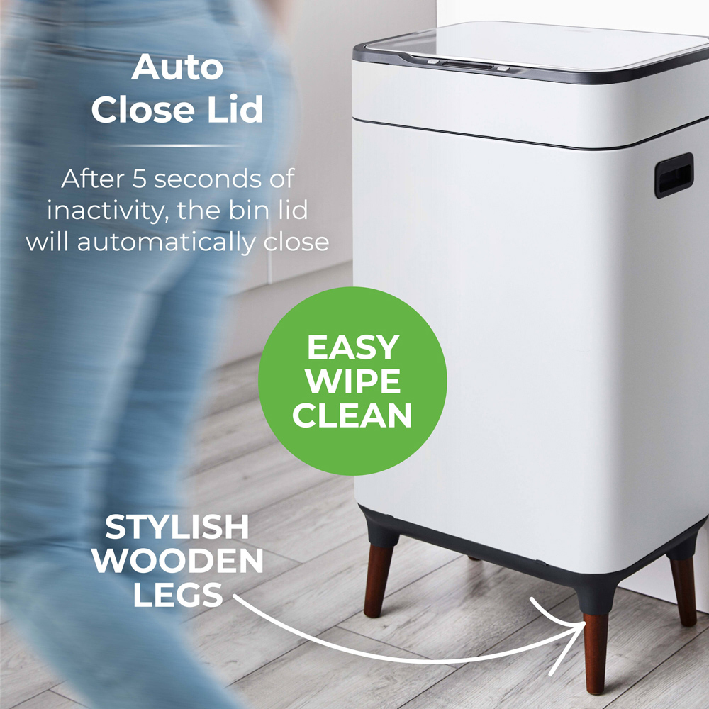 Tower Ozone White Sensor Bin 65L Image 8