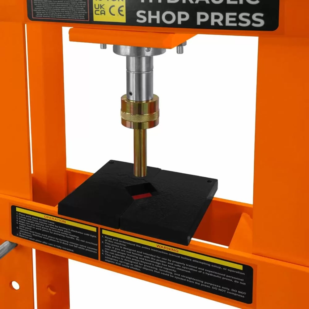 10 Tonne Hydraulic Shop Press with Gauge Image 2