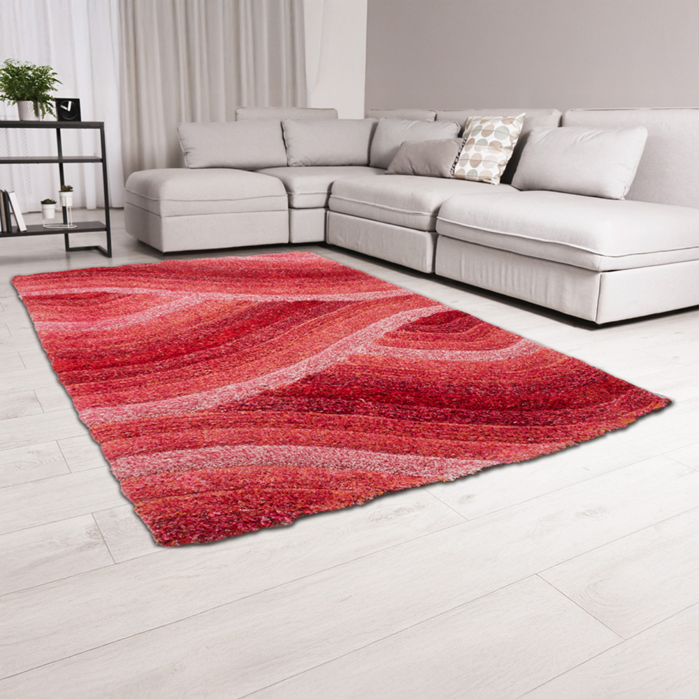 DS Living Wave Pink Ultra Plush Rug 160 x 230cm Image 2