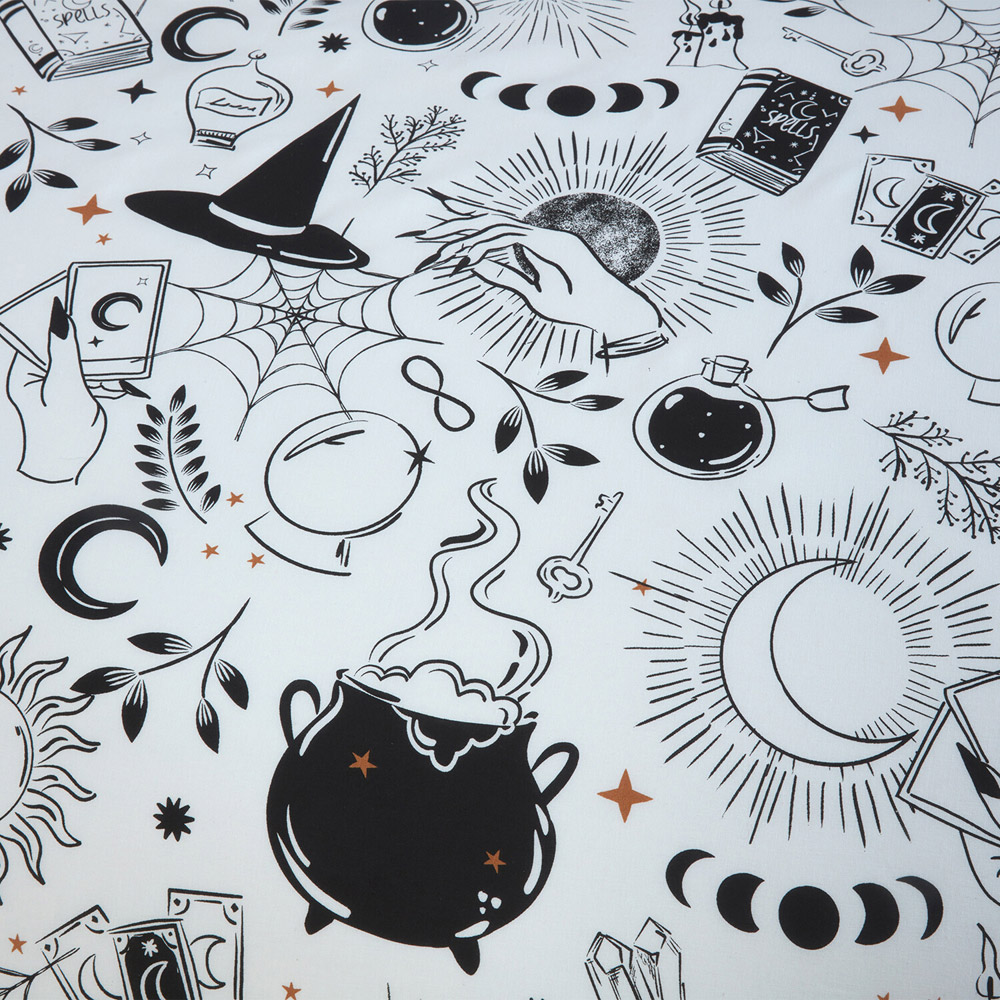 Spellbound Design Duvet Set Monochrome Superking Image 5