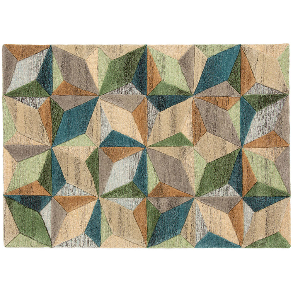 Esselle Home Lilianna Embossed Wool Rug 160 x 230cm Image 1