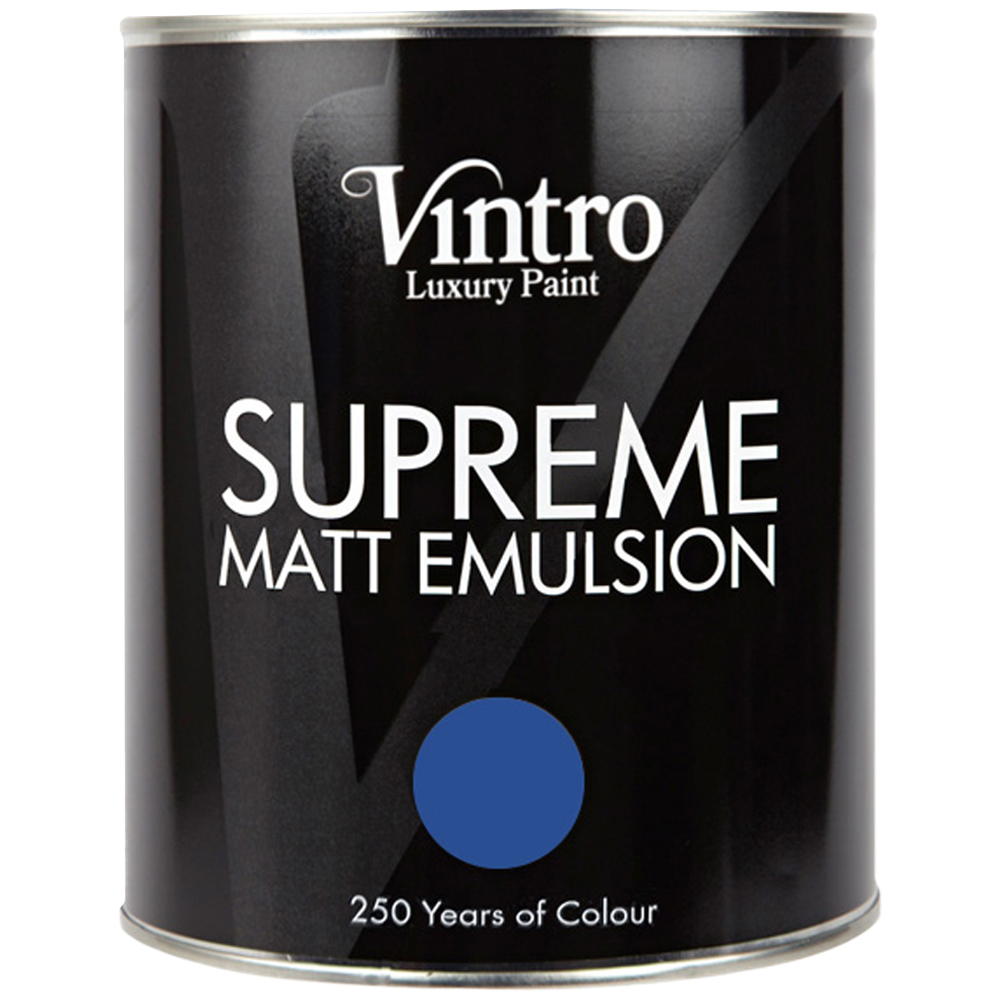 Vintro Paint Cobalt Matt Emulsion Interior Paint 1L Image 2