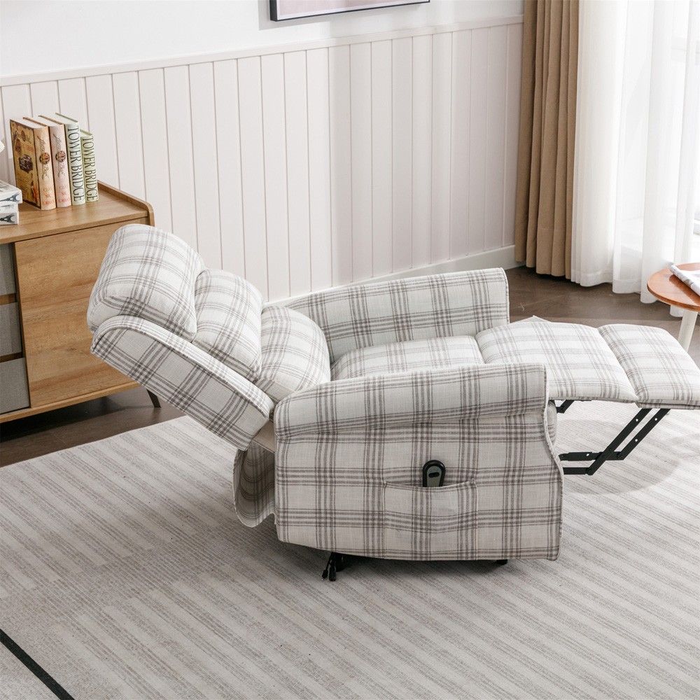 Furniture One Grey Electronic Power Lift and Tilt Chair Image 6