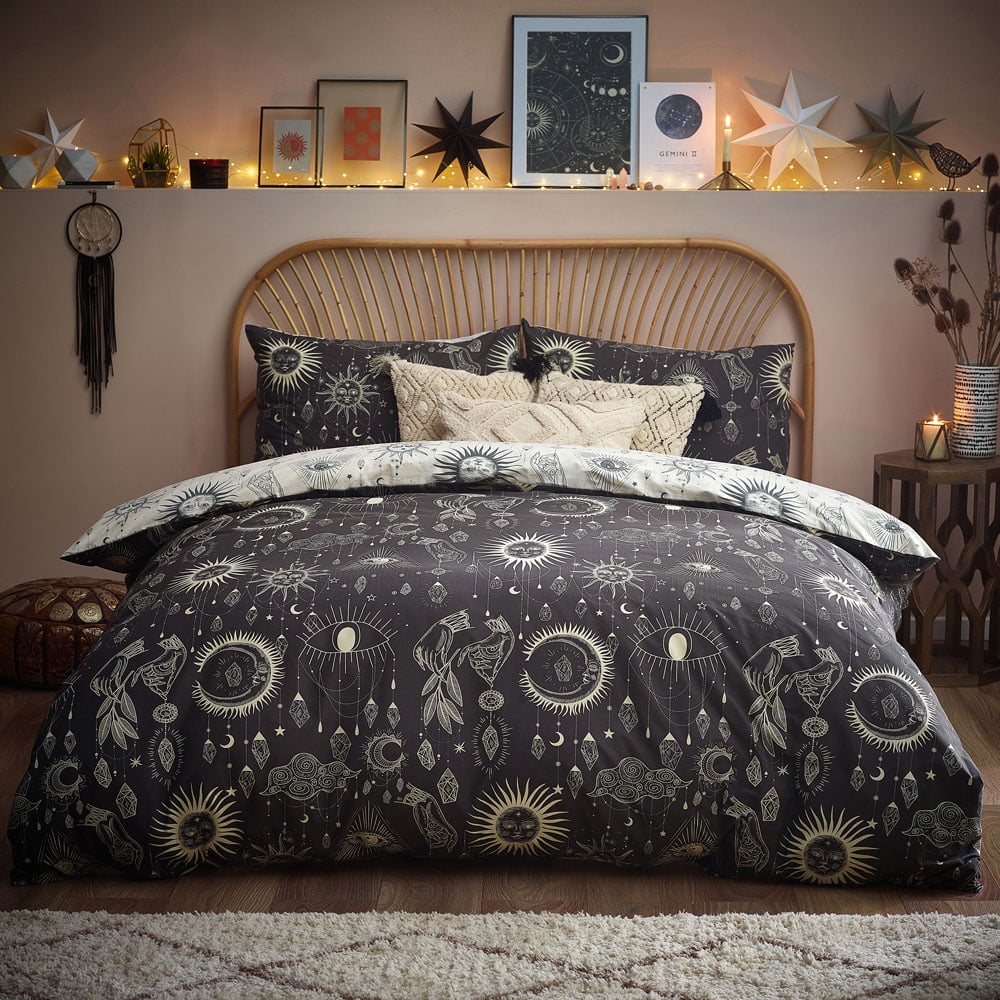 furn. Constellation Celestial King Size Multicolour Duvet Set Image 1