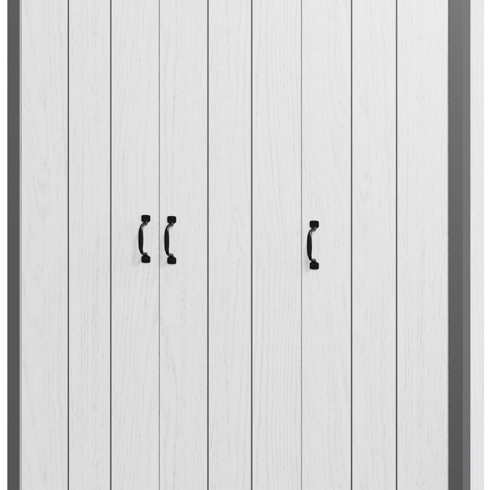 GFW Boston 3 Door White Oak Wardrobe Image 5