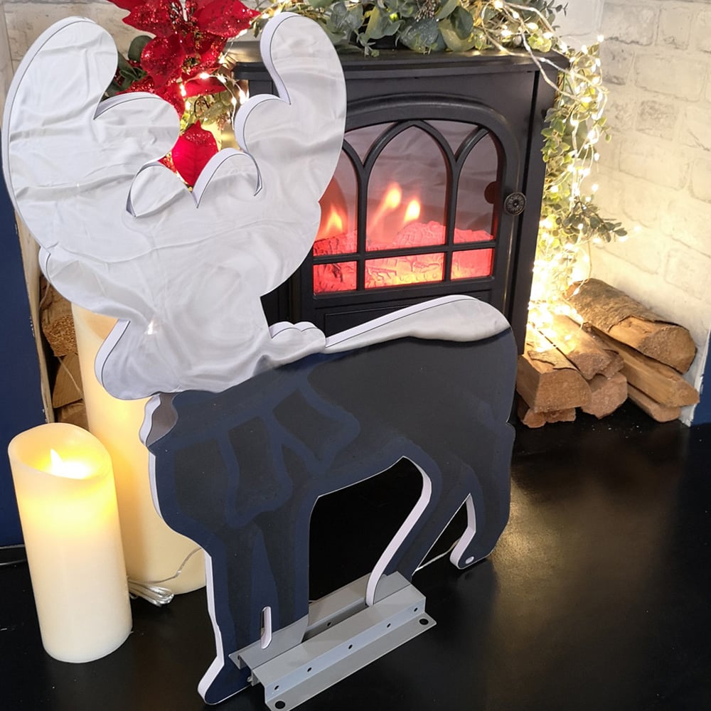 Samuel Alexander Infinity Light Up Standing Reindeer Christmas Decoration 89cm Image 3