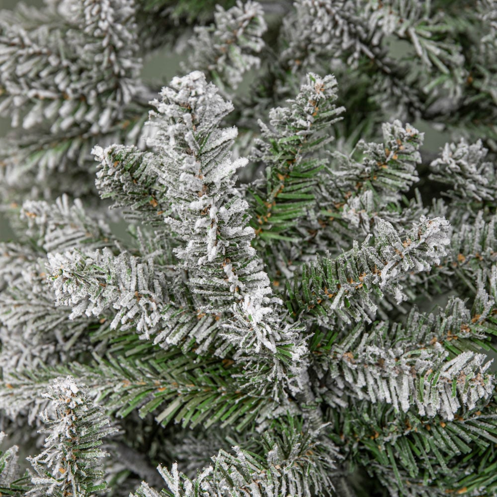 Samuel Alexander Snowy Green and White Everlands Liberty Spruce Artificial Christmas Tree 7ft Image 5