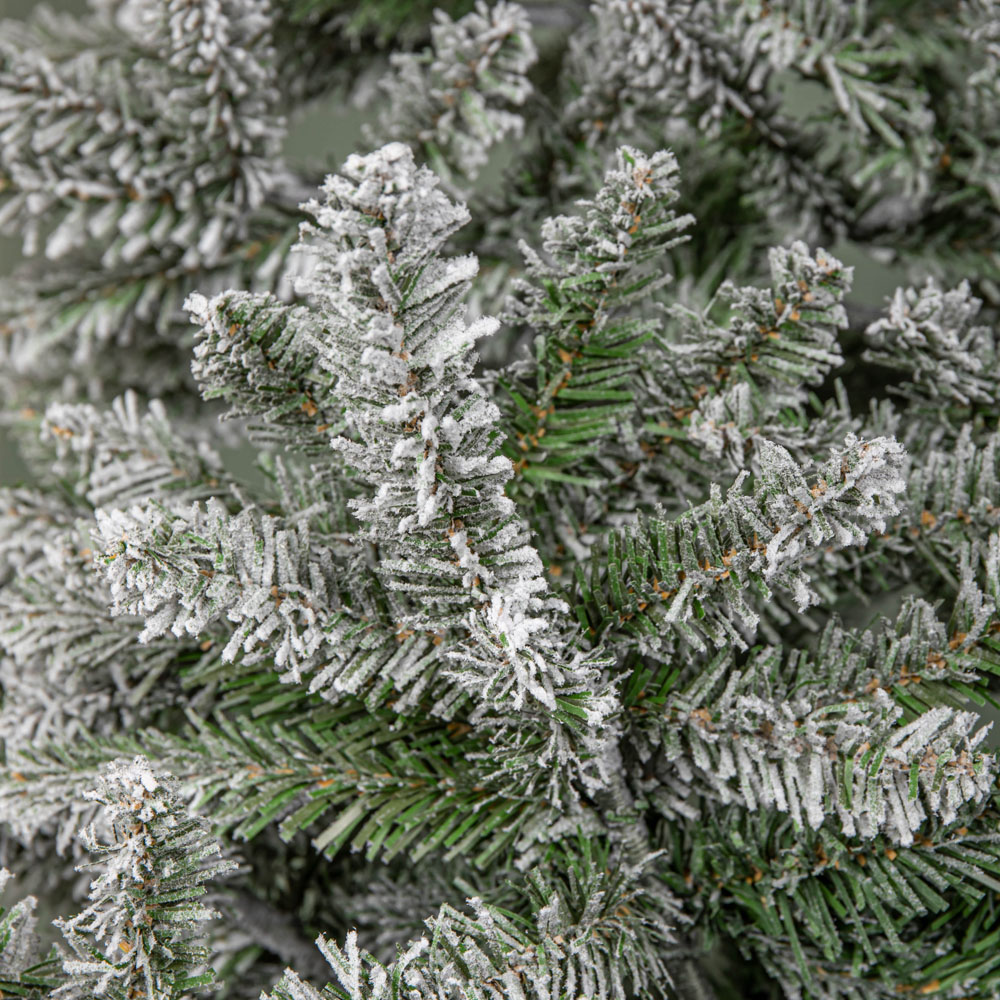 Samuel Alexander Snowy Green and White Everlands Liberty Spruce Artificial Christmas Tree 8ft Image 4