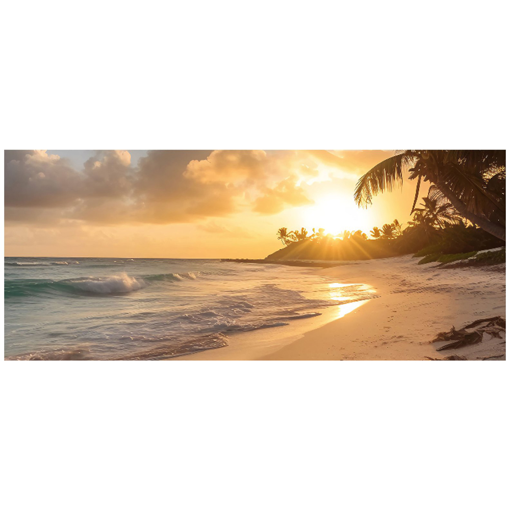 Warren Reed Designer Sunrise In Paradise Bathroom Splashback 25 x 60cm Image 2