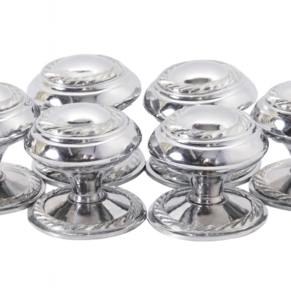 Golden Grace Georgian Polished Chrome Cupboard Knob Pair 25mm Image 2