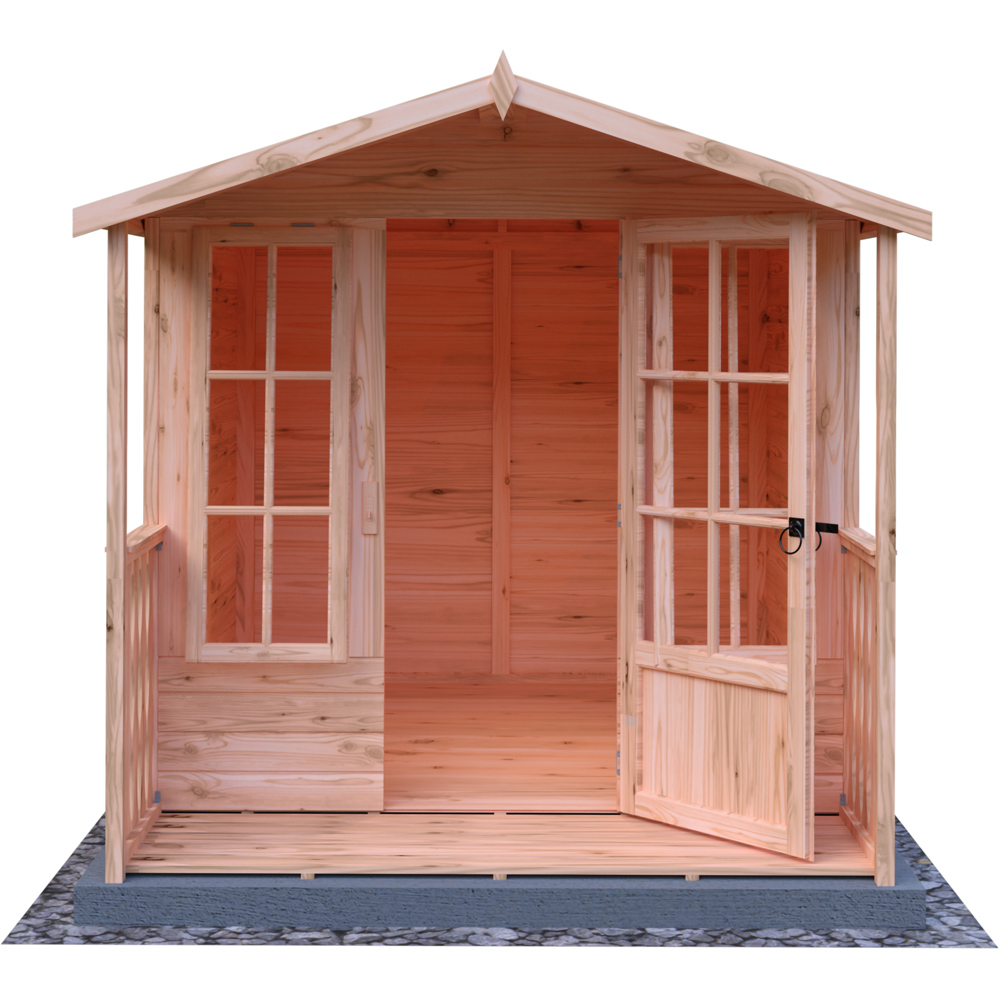 Shire 7 x 7ft Chatsworth Summerhouse with Veranda Image 4