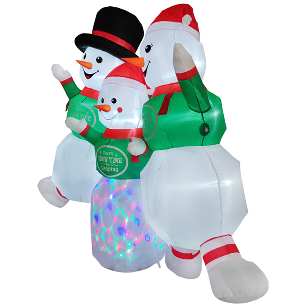 Living and Home Inflatable Snowmen Model LED Christmas Decoration 7.9ft Image 3