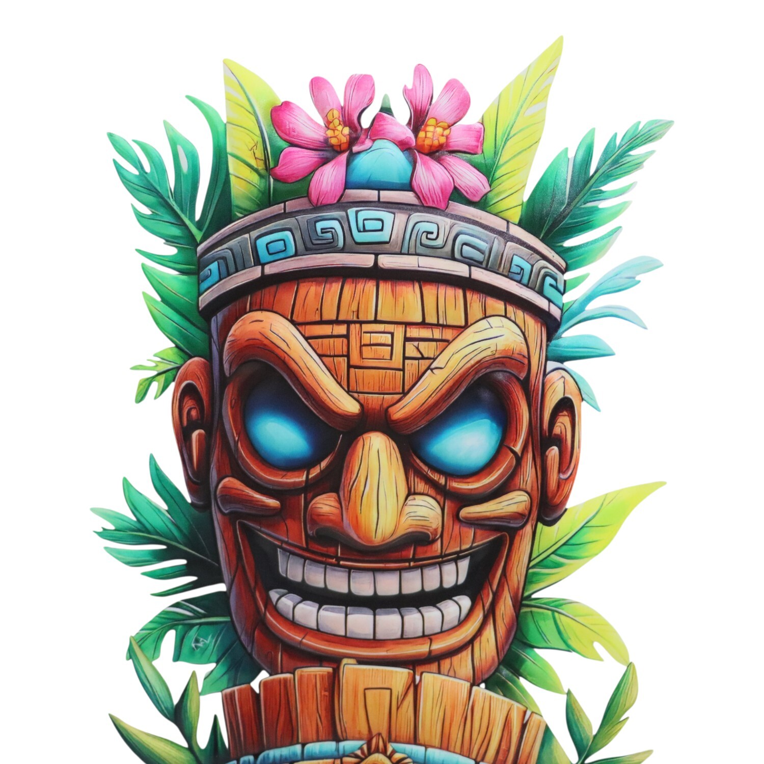 Indoor and Outdoor Tiki Trio Wall Hanging Image 3