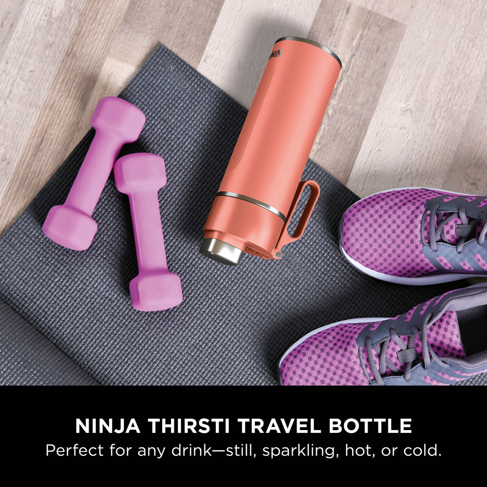 Ninja Thirsti Coral Travel Bottle 700ml Image 5