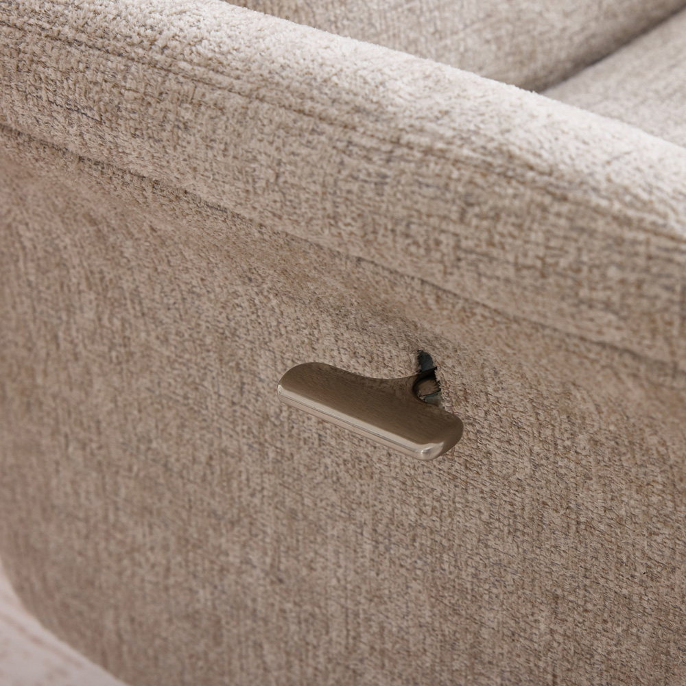 Queensbridge Oatmeal Swivel Chair and Footstool Image 8