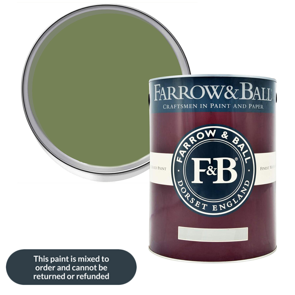 Farrow & Ball Sap Green Estate Eggshell Paint 5L Image 1