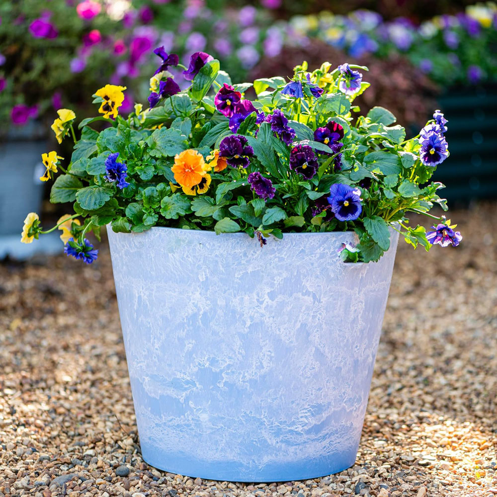 Thompson & Morgan Caesar Sky Blue Marble Effect Planter 41cm Image 2