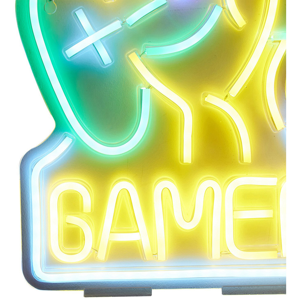 Gamer Neon Sign - Black Image 4