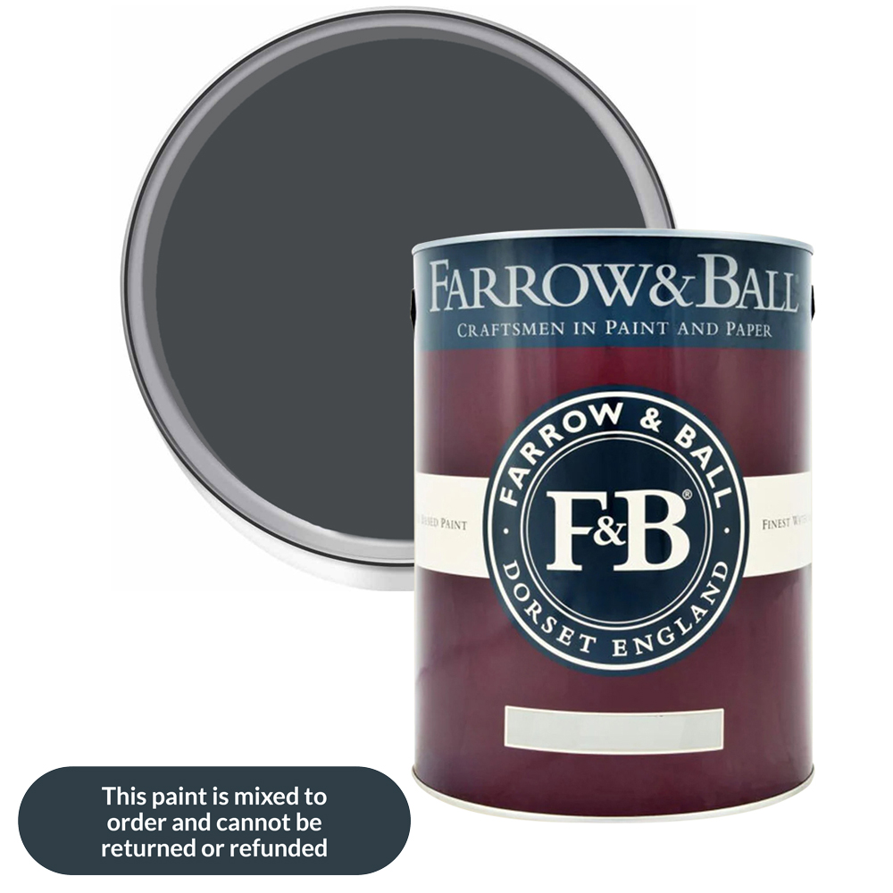 Farrow & Ball Modern Eggshell Railings Satin Paint 5L Image 1