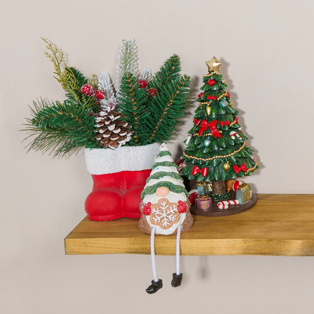 Glitter Gingerbread Gonk Shelf Sitter Image 2